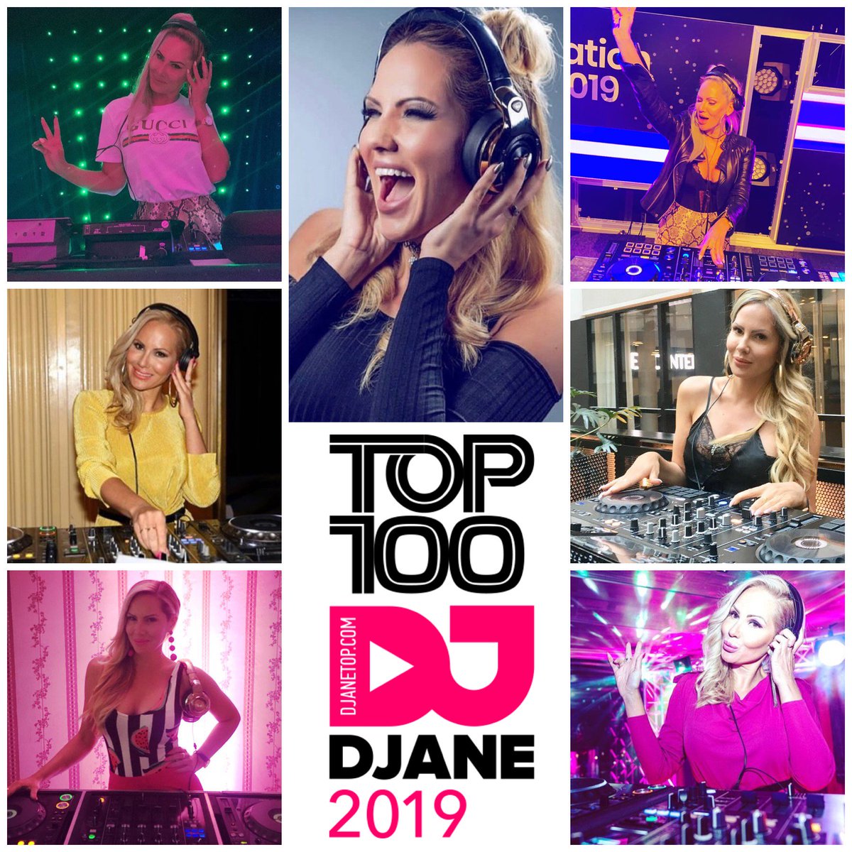 DjaneTop present the first real voting for the best world female DJs!
Give your voice for Jennifer Love Lopez from Sweden vote now on our website to get her in TOP 100 DjaneTop 2019!
djanetop.com/djanes/jennife…