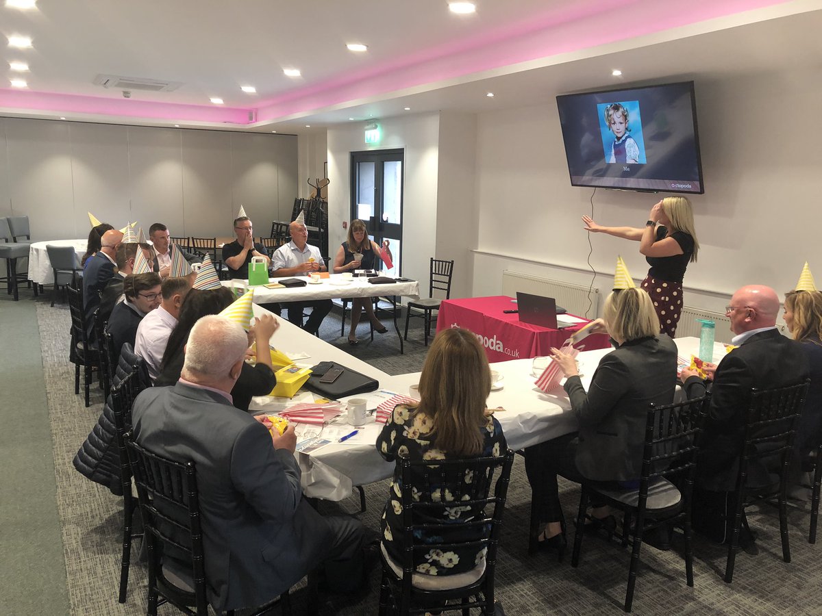 Great <a href="/shoutnetwork/">Shout Network</a> meeting here in #Southport <a href="/southport_fc/">Southport Football Club</a> - presentation now from Faye @Octopodasales #FayesBirthdayFriends 🍾🍾