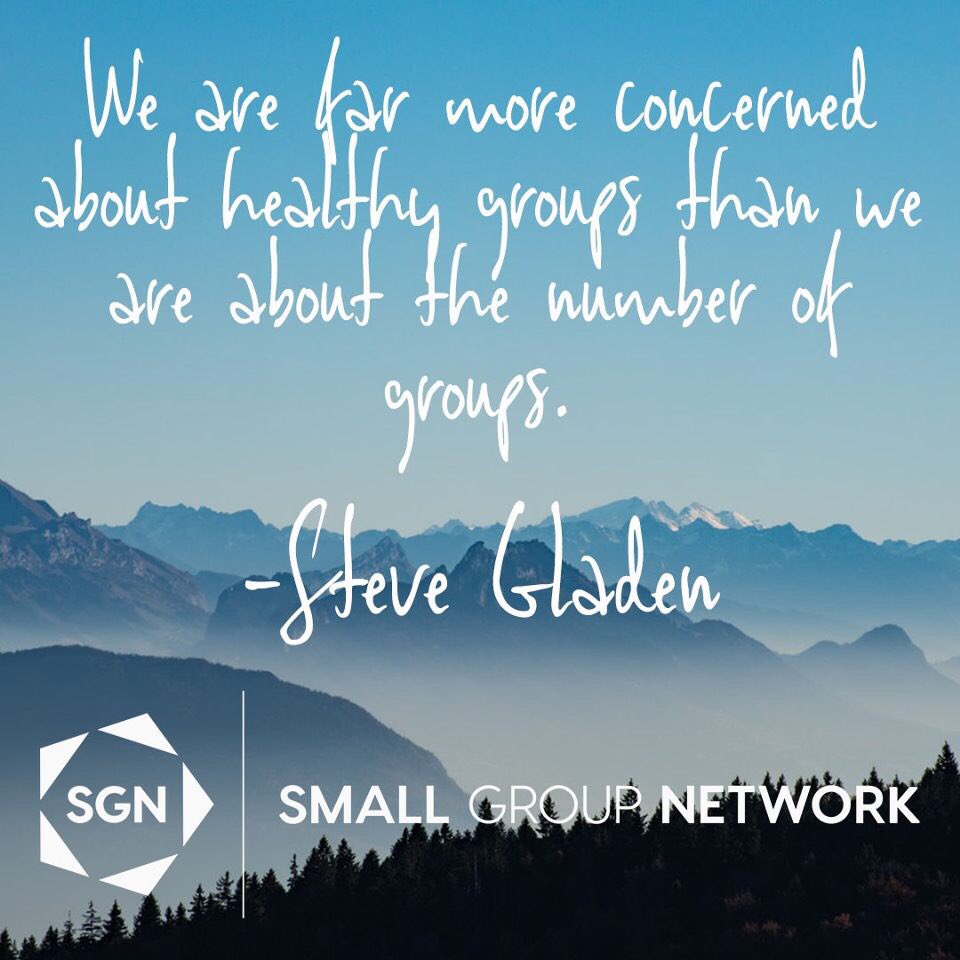 SmallGrpNetwork's tweet photo. “We are far more concerned about healthy groups than we are about the number of groups.” - @SteveGladen
#sgnet #bettertogether #smallgroup #smallgrouppastor #ministry #leadership #communitygroup #lifegroup #gather #gathering https://t.co/Ui5d9hwQUD