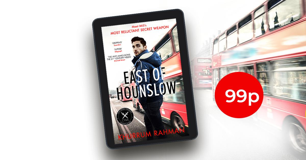 HQstories's tweet photo. 'A cracking good read,'
'Thought provoking'
'Entertaining'
'Hugely relevant' 
'⭐⭐⭐⭐⭐️️️️️'

And that's just a couple of things readers are calling @KhurrumRahman's unmissable #EastofHounslow!

Now just 99p: https://t.co/tzU4OrmczO https://t.co/CllvSMMKOp