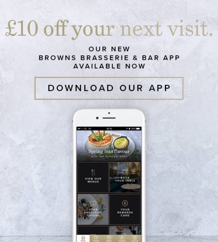 Download our new app and get £10 off the next time you join us 🥳