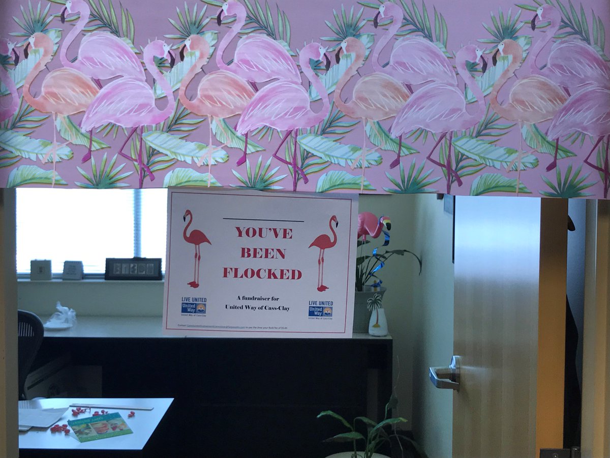 MarcyBrush's tweet photo. The #FargoParks #flock sure gets around. #FlockingFundraiser @UnitedWayFargo #willyoubenext #itsallinfun #WednesdayWisdom #buyflockinginsurance @VSS_Shannon https://t.co/OnBm29QR2Q