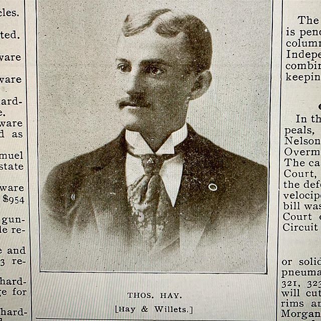 historicindiana's tweet photo. Thomas Hay was the 1st person to give Marshall “Major” Taylor a job at his #bicycle shop, Hay & Willits, performing #bicycletricks in front of the store. There will be more about this in my forthcoming book, due out a couple years from now. #wheelingwedn… https://t.co/iVplNpt1hH https://t.co/N79VFCP5ei