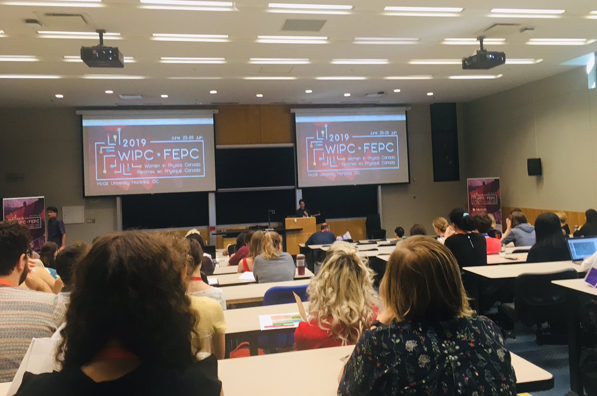 NatalyaGomezEPS's tweet photo. Hope Boyce kicking off the @wipc2019 Women in Physics Canada conference @mcgillu. #WIPC2019 https://t.co/OjFuZj4iPR