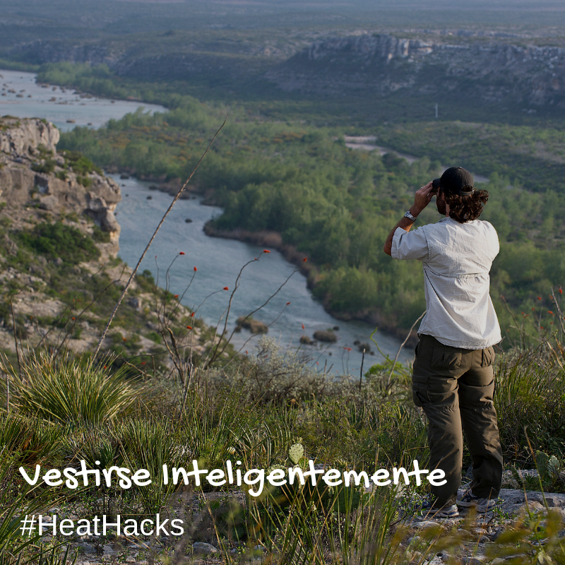 TPWD_es's tweet photo. #HeatHack 3. Vestirse Inteligentemente:
Vístase este verano con telas ligeras y protección solar.
Ranger Tip: Un pañuelo es un accesorio útil. Mójelo para que se enfríe despues de caminar.
Para más información, visite https://t.co/i5pRTqEuf2
#TXStateParks #Verano https://t.co/8zU5GZn89L