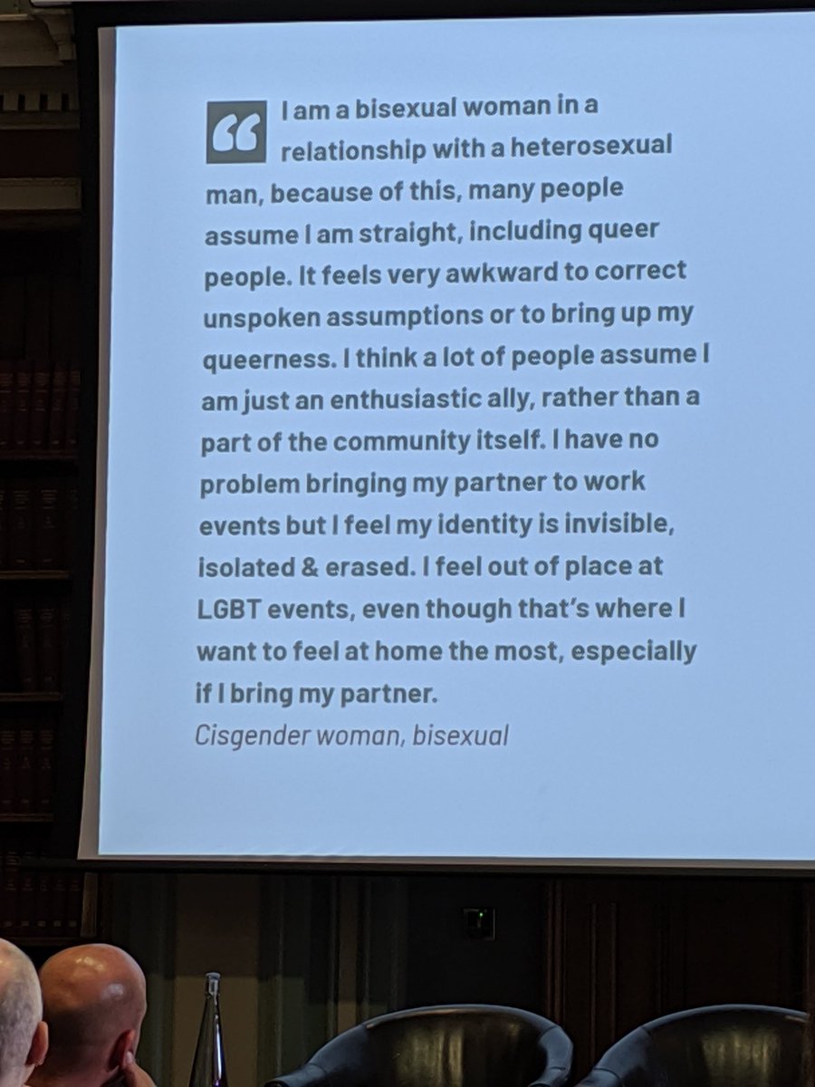 Biphobia is alive and well, and it can be incredibly difficult for bi individuals who are in straight presenting relationships to engage with LGBT+ groups and activism. #LGBTinSTEM #PhysSciEquality