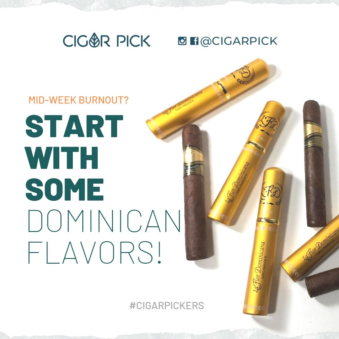 CigarPick's tweet photo. MID-WEEK Burn Out? Enjoy some Dominican Flavors and get back on track. #DominicanRepublic #WeLoveDR #CigarPickers #LaFlorDominicana #Cigars #Cigaraficionado #Cigarlife https://t.co/j8t8vos4sR