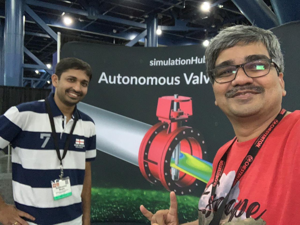 simulation_hub's tweet image. It was a great experience presenting @simulation_hub at the Valve World Americas Expo 2019. We had a good discussion with leading #valvemanufacturers across the globe. 
#vwam2019   #valves #CFD #ai #artificialintelligence #digitaltransformation #simulationsoftware #manufacturers