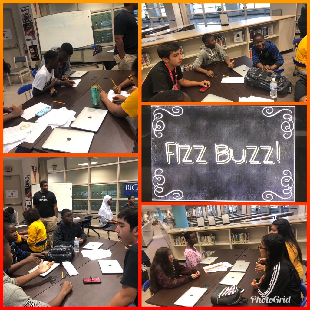SK4DL's tweet image. A little #unplugged mind stimulation to get the HS #AliefCodingCamp started this AM #FizzBuzz #EveryoneCanCode #EveryoneCanCreate #ForTheLoveOfLearning #AliefCodes @ElsikHighSchool @ElsikNGCRams @AliefTech @EducatOrtiz @ju_t_emanuel @d_daigrepont