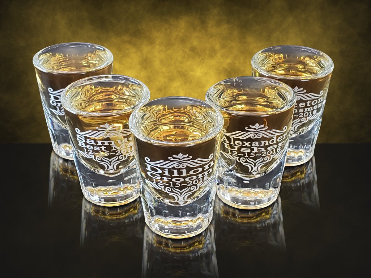 Eternityengravi's tweet image. 5 Wedding shot glasses - Custom Officiant - Usher Personalized shot glass - Best Man gift, Grooms gifts, Wedding set - His or Her gift set tuppu.net/6dabe241 #Etsy #eternityengraving #RingBearerBox