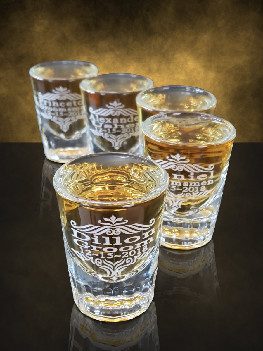 Eternityengravi's tweet image. 5 Wedding shot glasses - Custom Officiant - Usher Personalized shot glass - Best Man gift, Grooms gifts, Wedding set - His or Her gift set tuppu.net/6dabe241 #Etsy #eternityengraving #RingBearerBox