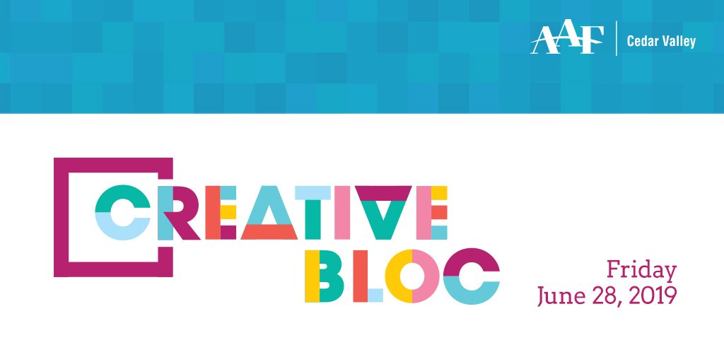 Letterpress, pop-marketing, strategy, creative consistency, air guitar. CreativeBloc 2019 is two days away. Are you registered yet? bit.ly/2XCuTAk