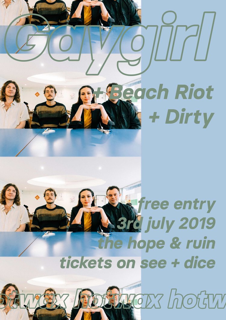thehopeandruin's tweet photo. Next Wed @hotwaxpromo brings you this FREE ENTRY show
@gaygirlband
#altgrunge #noisepop
@wearebeachriot
#Dirty

free tickets
See - https://t.co/63rqxKXXQL
Dice -https://t.co/wJyZw9e8aw https://t.co/dIdmEEzfwG
