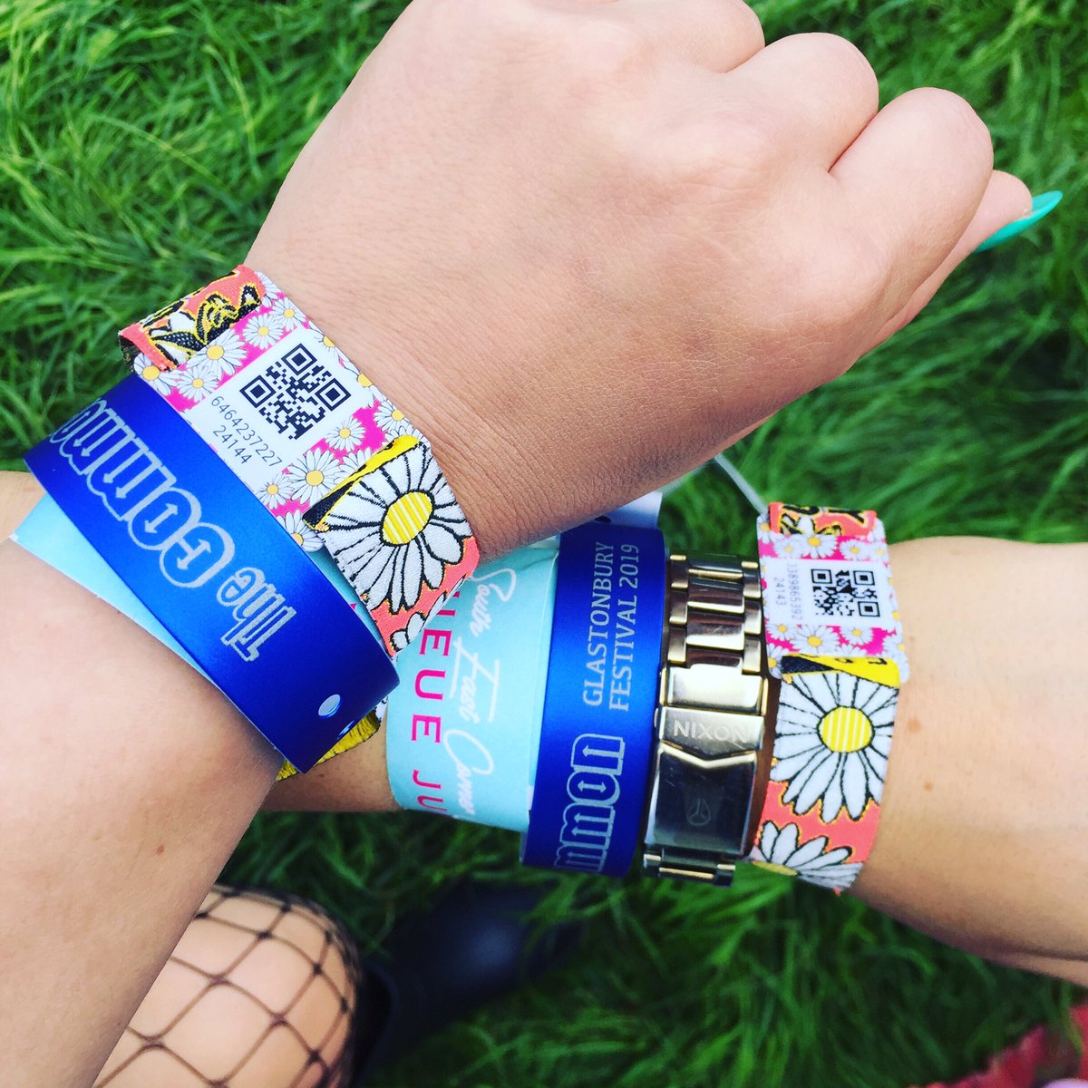 All the wristbands!!! #glastonbury