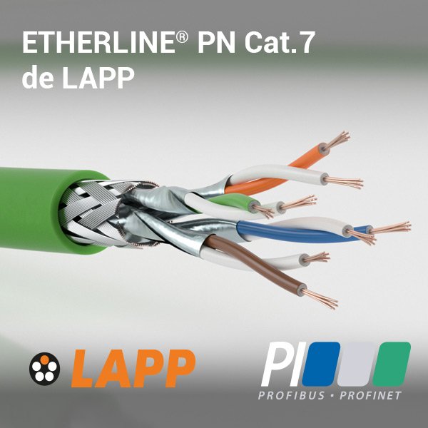 El cable Ethernet ETHERLINE® PN Cat.7 de @lapp_espana es un todoterreno de alta velocidad, tanto para las zonas de la maquinaria industrial como en el cableado de los cuadros eléctricos. 
#PROFINET #PROFIBUS #cableadoindustrial
profibus.es/etherline-pn-c…