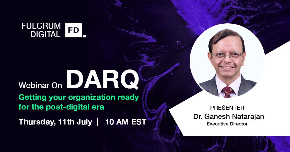 The Emerging Phenomenon: DARQ
On July 11th, Join Dr. Ganesh Natarajan as he discusses how DARQ can fundamentally change the way processes evolve in the future.
bit.ly/darq-webinar #DarqTechnologies #ArtificiallInteligence #AI #DistributedLedgerTechnology #XR #QuantumComputing