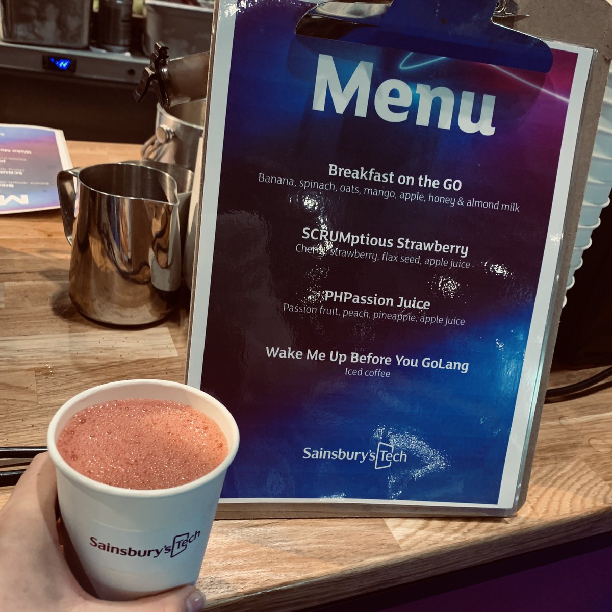 jowitaemberton's tweet image. Sainsbury’s Tech knows how to attract their audience. Thinking Go, Scrum, PHP and more ☺️ #sainsburystech #WinTechSeries