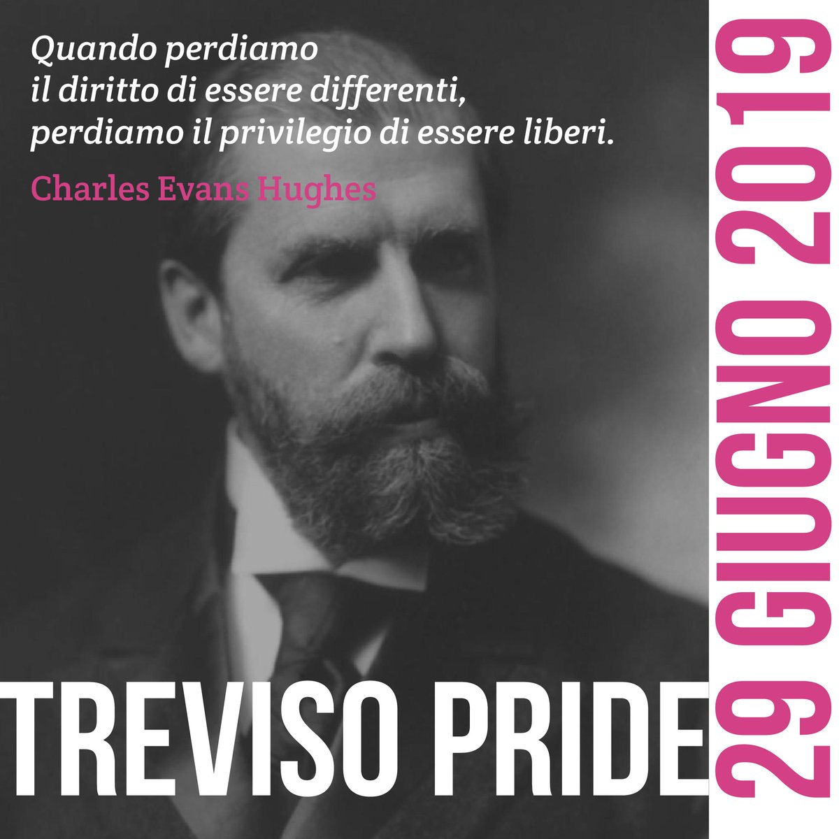 trevisopride's tweet photo. Il #diritto di essere #differenti secondo Charles Evans Hughes
❤️🧡💛💚💙💜⠀#TrevisoPride #TvPride19 #WeAreEverywhere 
#LGBTQ #LGBTQoftwitter #LGBTI #LGBTQtogether #quoteoftheday #Pride  #Pride2019 #PrideMonth2019 #PrideMonth https://t.co/e1iWA35lWo