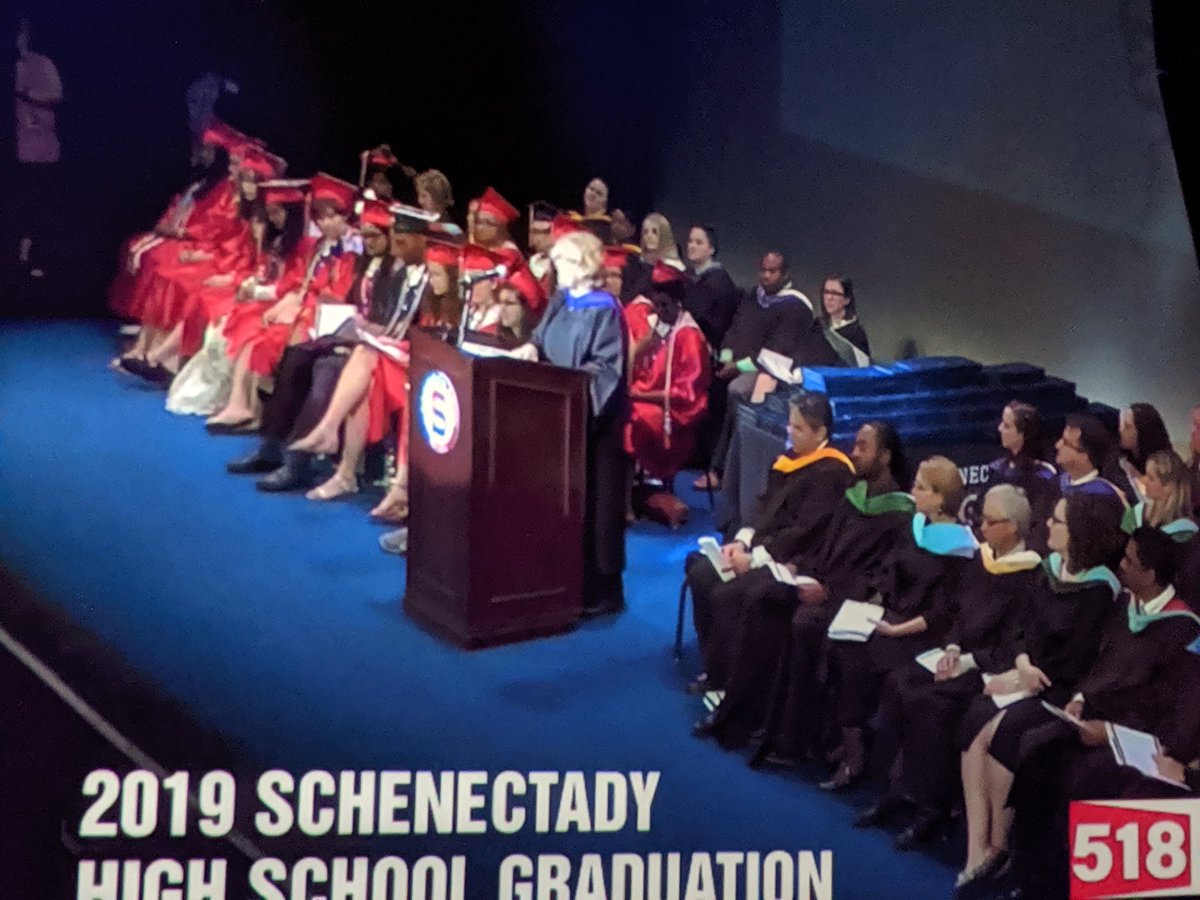 kmessler1's tweet image. The best day of the year!!  @SHSWilkinson opening 2019 graduation!  &quot;You refuse to remain silent....that is your legacy....make them hear you...that&apos;s what you do!&quot; #schenectadyvibes