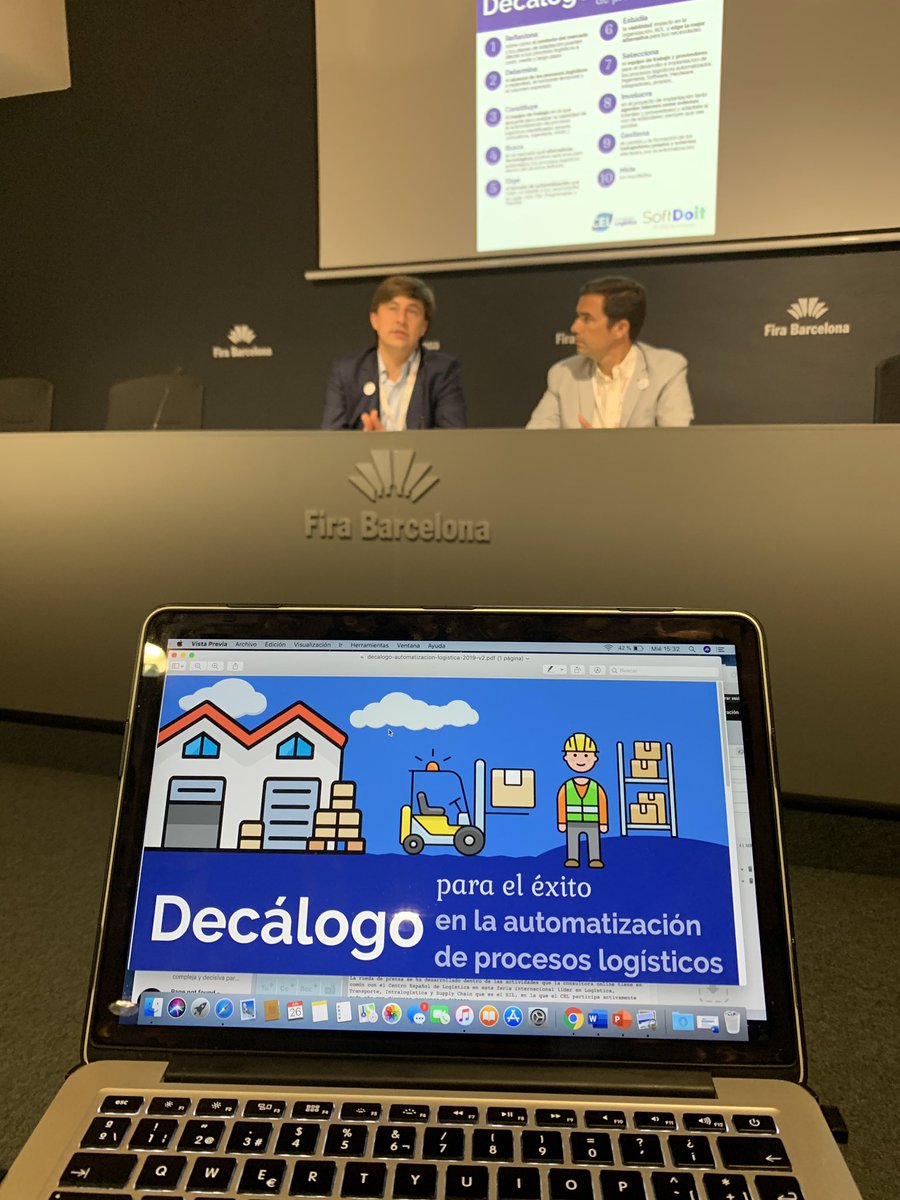 CELlogistica's tweet photo. Por qué el decálogo de la #automatización? Se están abaratando los costes y se están cambiando los modelos y procesos. Con estos 10 puntos se incluyen reflexiones básicas para alcanzar el éxito en los procesos de integración @Ram_GarGar @SolerGomis @SoftDoit_ES #sil2016 https://t.co/K5RuVUBiKm