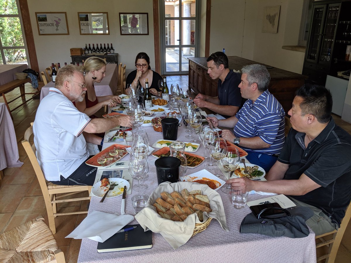 Wonderful tour, lunch and tasting at <a href="/Passopisciaro1/">Passopisciaro</a> winery, where we had the great pleasure of tasting the full lineup of all 5 contrade wines for 2017, as well as delicious Franchetti 17 and 10!