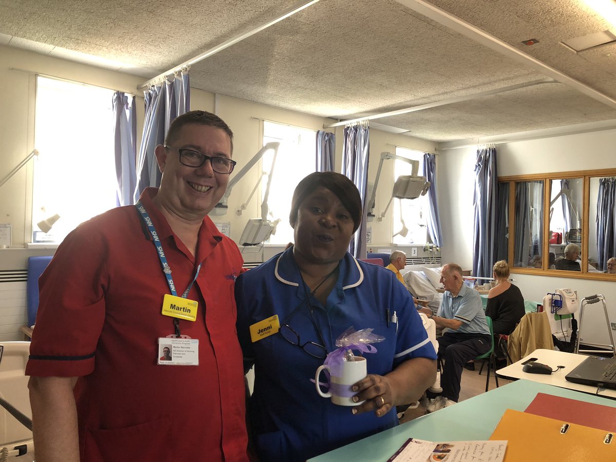 MartinWarnette's tweet photo. Well done Jenny first time in charge today and a loverly calm ward https://t.co/eaqdRnxJXd