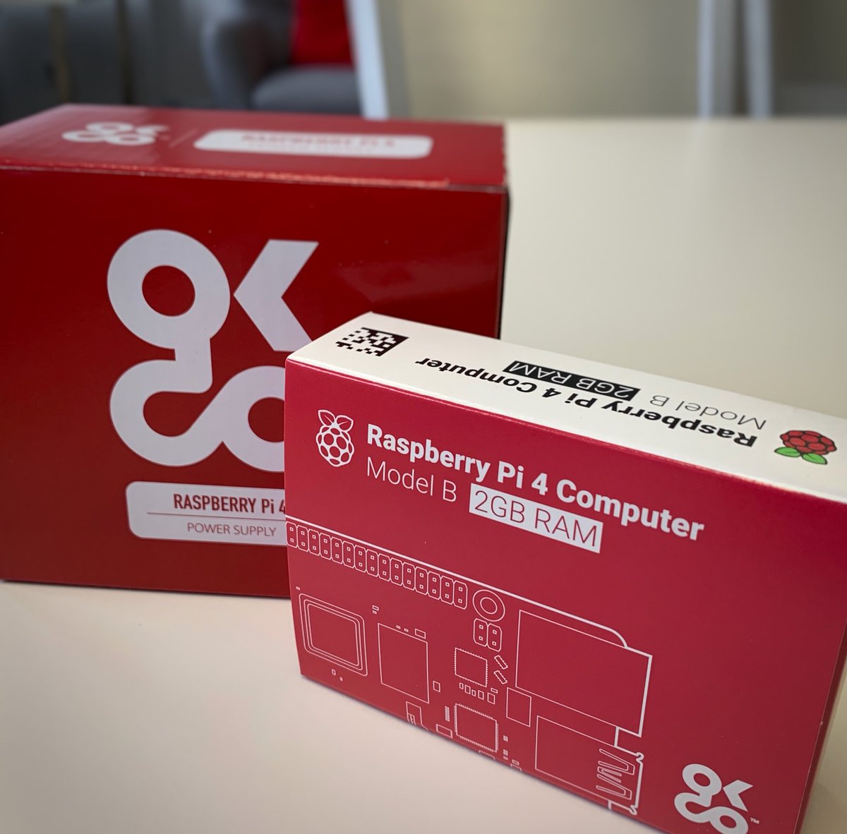 brocknroller's tweet photo. I was talking about #RaspberryPi4’s in my sleep last night... one turned up today :) #designtheworld https://t.co/ar4FogYcdG