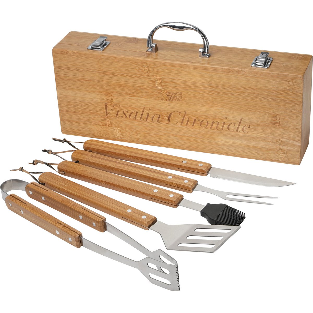 AvalonImgGroup's tweet photo. #Grill out in style! Bamboo case is both functional and decorative. Tools are full size, durable #stainlesssteel with #bamboo handles. Set features tongs, knife, fork, spatula & basting brush. π₯β¨οΈ#grillinstyle #bbq #promoproducts #wowwednesday https://t.co/45w2V94sPO