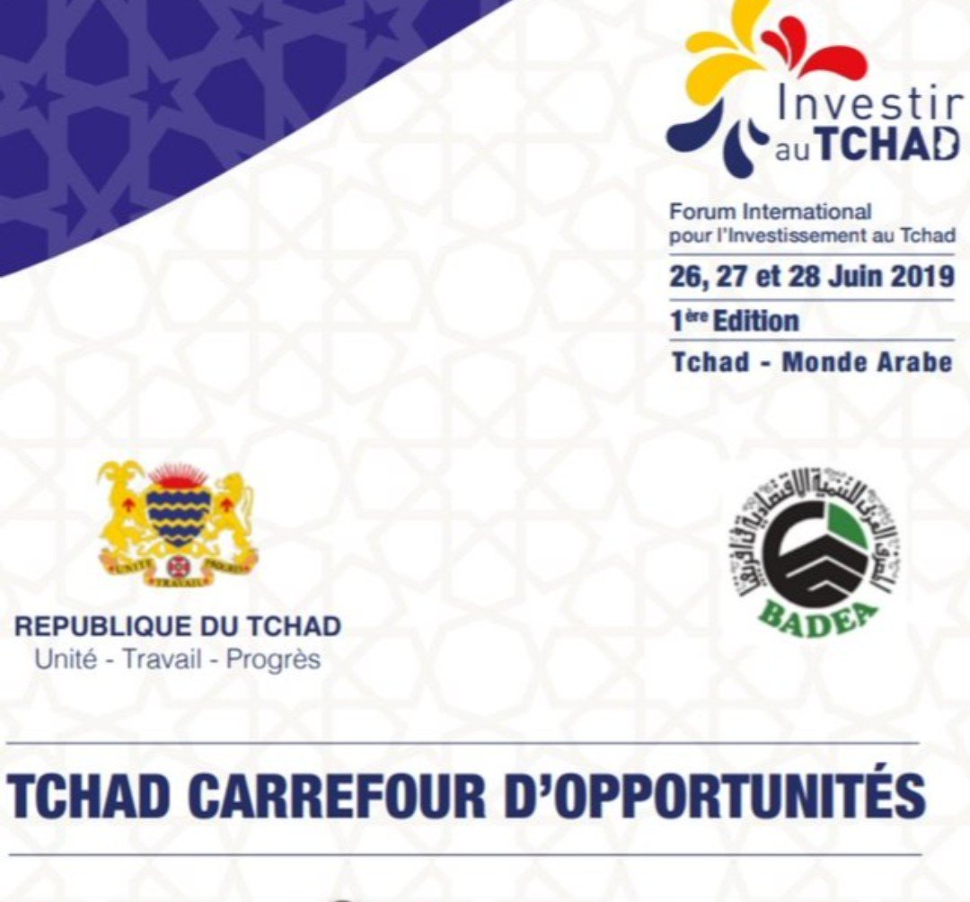 badeabank's tweet photo. BADEA sponsors the 1st International Forum on Investments in #Chad.

#BADEAbank #AfroArabCoop #ArabAid #PanArabOrgs #Tchad #Investments @InvestChad https://t.co/pl3fRfHzsk