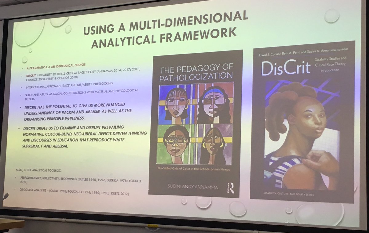 MaishaIslam_28's tweet image. Zahara Bei advocating every practitioner to read these books - otherwise inequality in relation to race and disability are perpetuated #DisCrit #GEAConf2019 @genderanded