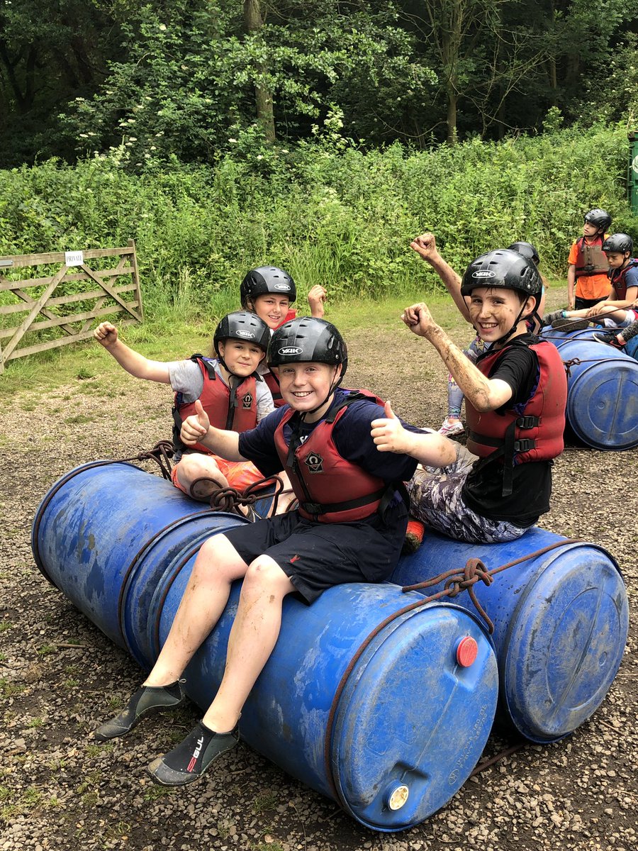 Xplore_TheWorld's tweet photo. Some very muddy but very happy students just before they got into the water on their raft! 
#rafting #river #activitycamp #summercamp #schooltrip https://t.co/j3jfm2u5Nf