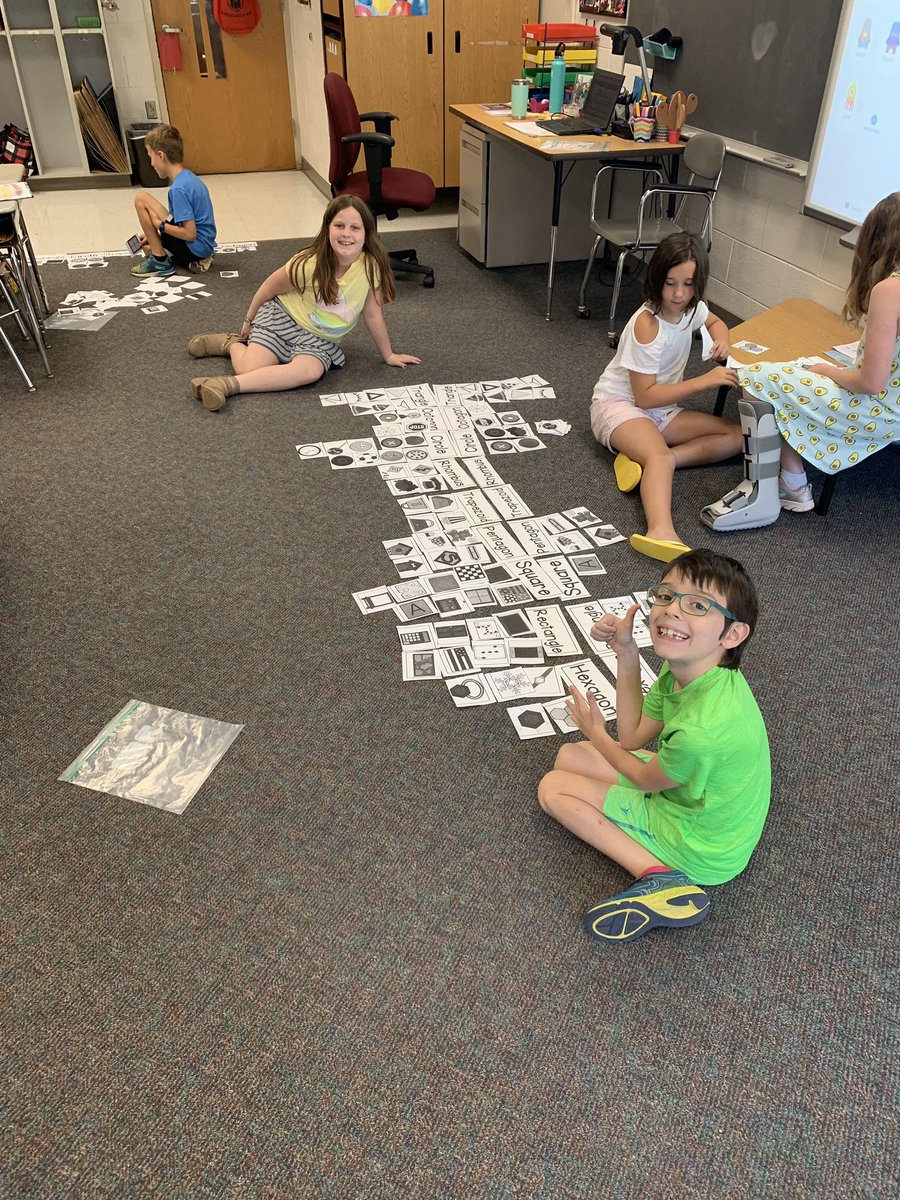 Reviewing 2D shapes with giant shape sorts and a whole lot of collaboration! <a href="/krbiles/">Kevin Biles</a> <a href="/PleasantUnionYR/">Pleasant Union Elem</a>