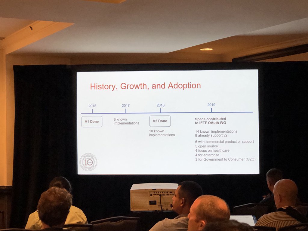 If you missed the UMA interop update yesterday, here are some stats on this OAuth-based protocol for consent, selective sharing, and delegated access. (Find <a href="/aleclaws/">Alec Laws</a> or <a href="/xmlgrrl/">Eve Maler</a> for more info!) #Identiverse