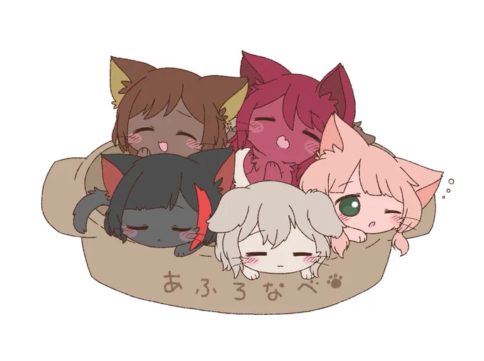 ガルパねこなべ アフロとポピパ!いつか他のバンドも描きたい✐☡
⚠️擬獣化 