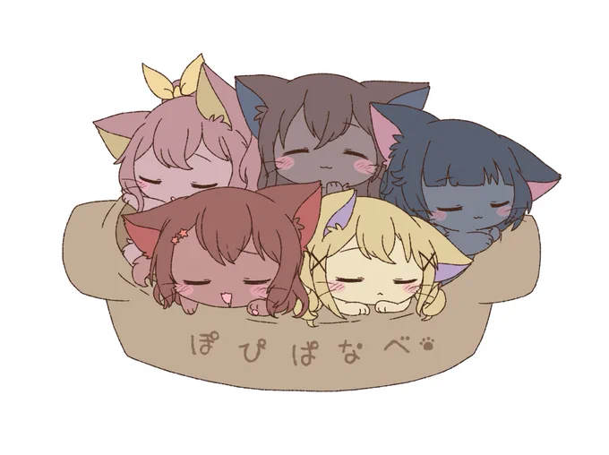 ガルパねこなべ アフロとポピパ!いつか他のバンドも描きたい✐☡
⚠️擬獣化 