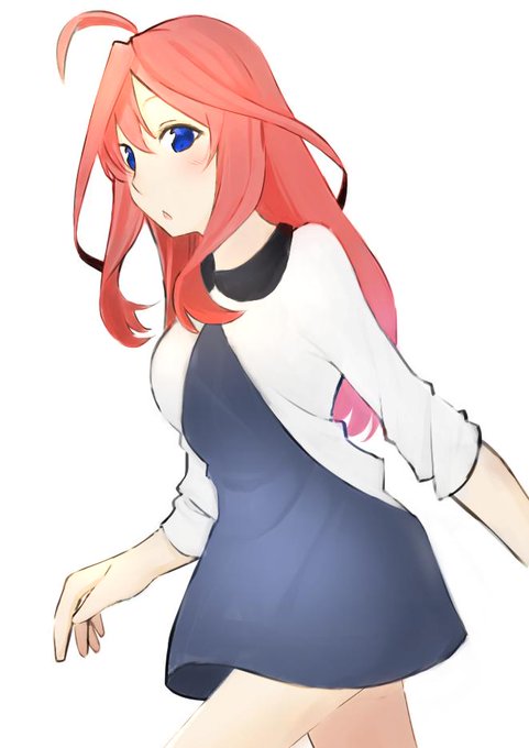 さえぐささんがTwitterに投稿した中野五月(五等分の花嫁)のイラスト。