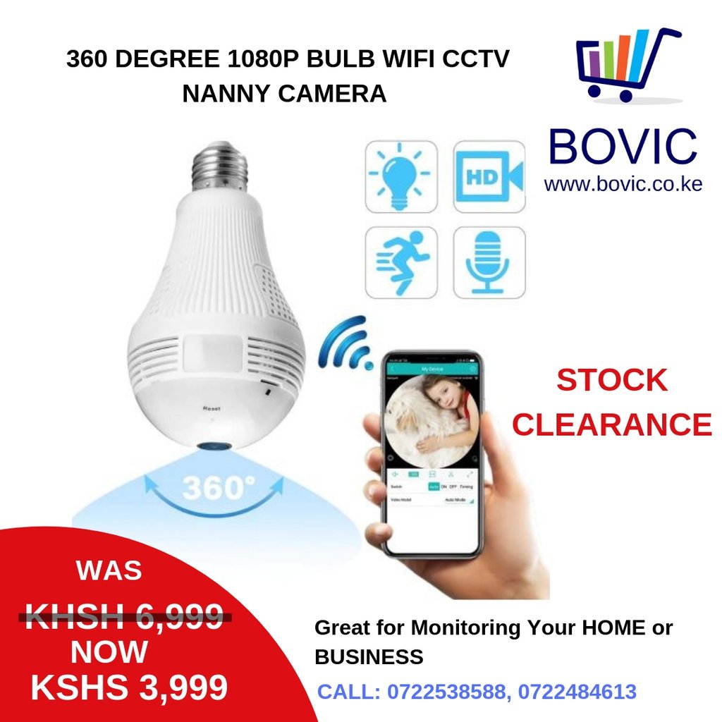 bovic_ke's tweet image. Monitor Your Loved Ones and Your Business with the Bulb Nanny Camera. Fantastic Stock Clearance Price.
♡ Talk to us on 0722538588, 0722484613

⁣
bovic.co.ke⁣

#nannycamera #cctv #bulbcamera #gadgets #technology #bovic