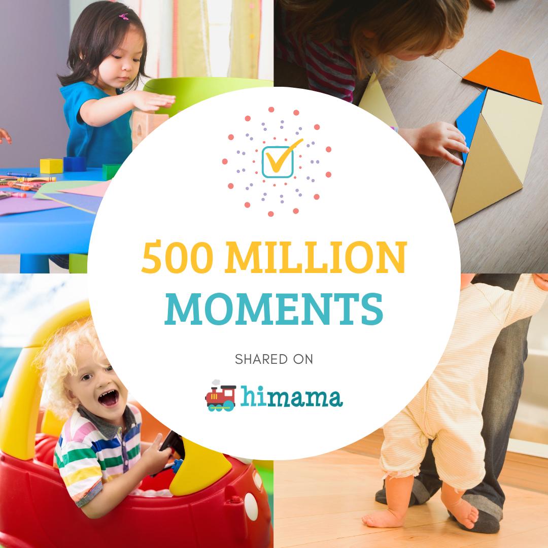 We have JUST surpassed 😮 500 MILLION moments shared through HiMama. COMMENT with your favorite update that you've shared through HiMama that have been one of our #500MillionMoments!
