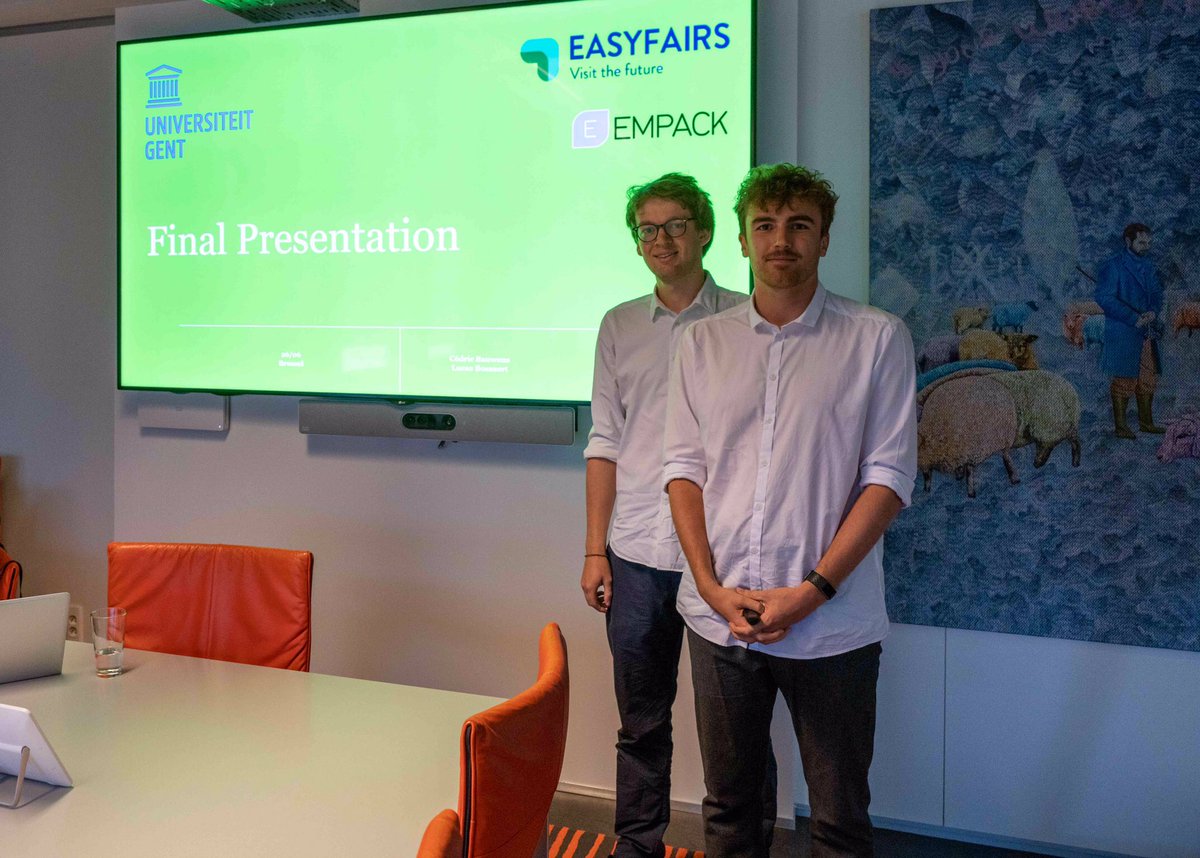 dirkvandenpoel's tweet image. Final presentation of our MScMA project for @Easyfairs on #PredictiveAnalytics using #Python mma.ugent.be Congrats on a job well done! #opensource rocks! Special Thanks go to @Martijnbauters for his great support. #UGentFEB #Analytics #orms