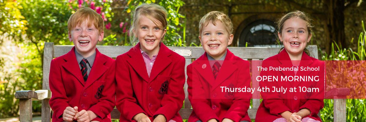 There's still time to book onto our Open Morning on Thurs 4th July 10am. Enjoy touring the school, chatting to pupils & staff, & listening to our musicians. Email marketing@prebendalschool.org.uk to book! #chichester #openmorning #schoolswestsussex #schooltour