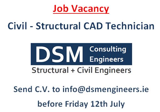 DSM_Engineers's tweet photo. DSM Engineers are seeking a civil -structural cad technician to join our team of structural engineers and civil engineers
 #jobs #cad #engineers #technician #structuralengineers #civilengineers https://t.co/Xb1UnghM0D
