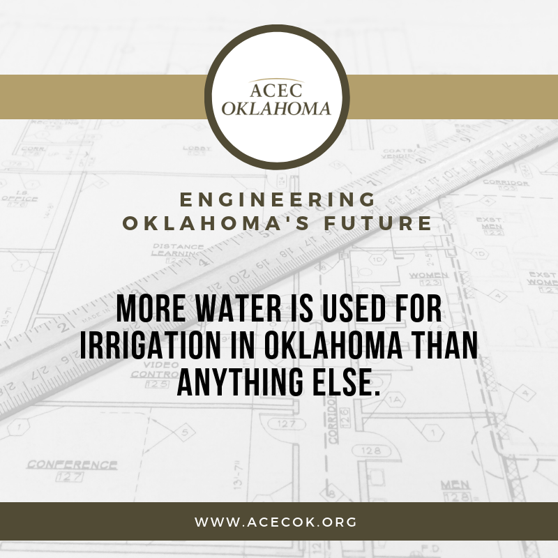 ACECOKLAHOMA's tweet photo. “Between eight hundred million and nine hundred million gallons of water are used each day for irrigation in the state.” – Oklahoma Historical Society

More info: https://t.co/VkEhAhhuUd

#acecoklahoma #engineeringoklahomasfuture https://t.co/DkxPBER3kT