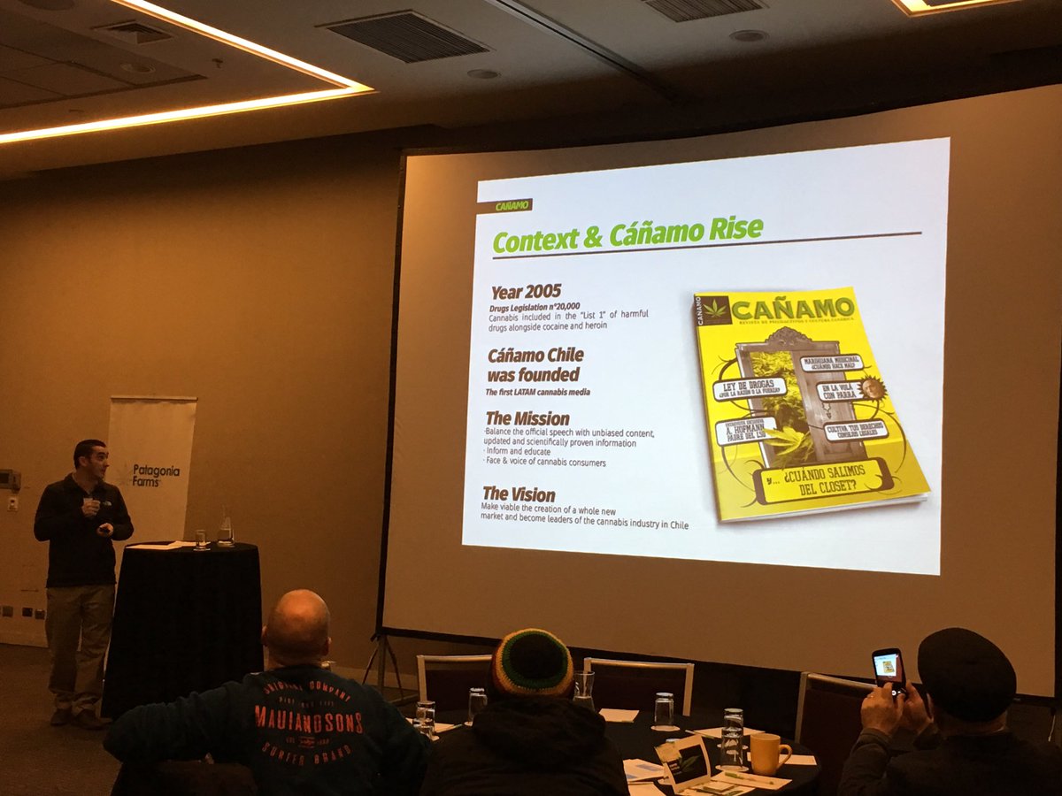 Ahora Marthin Heinsohn socio y CEO  de Grupo Cáñamo Chile expone en conferencia internacional sobre industria cannabis medicinal <a href="/revistacanamo/">Revista Cáñamo</a> <a href="/managerematch/">manetch</a>