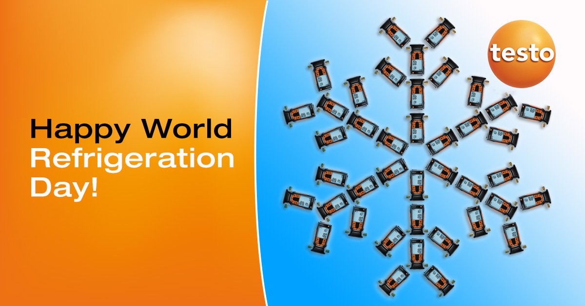TestoGlobal's tweet photo. ❄❄ Premiere! As of 2019, the 26. June is officially " World Refrigeration Day" ❄❄ With this day, the refrigeration and air conditioning sector wants to show how important their work is, and how refrigeration technology is used almost unnoticed in our daily lives https://t.co/CYLlgZWWFQ