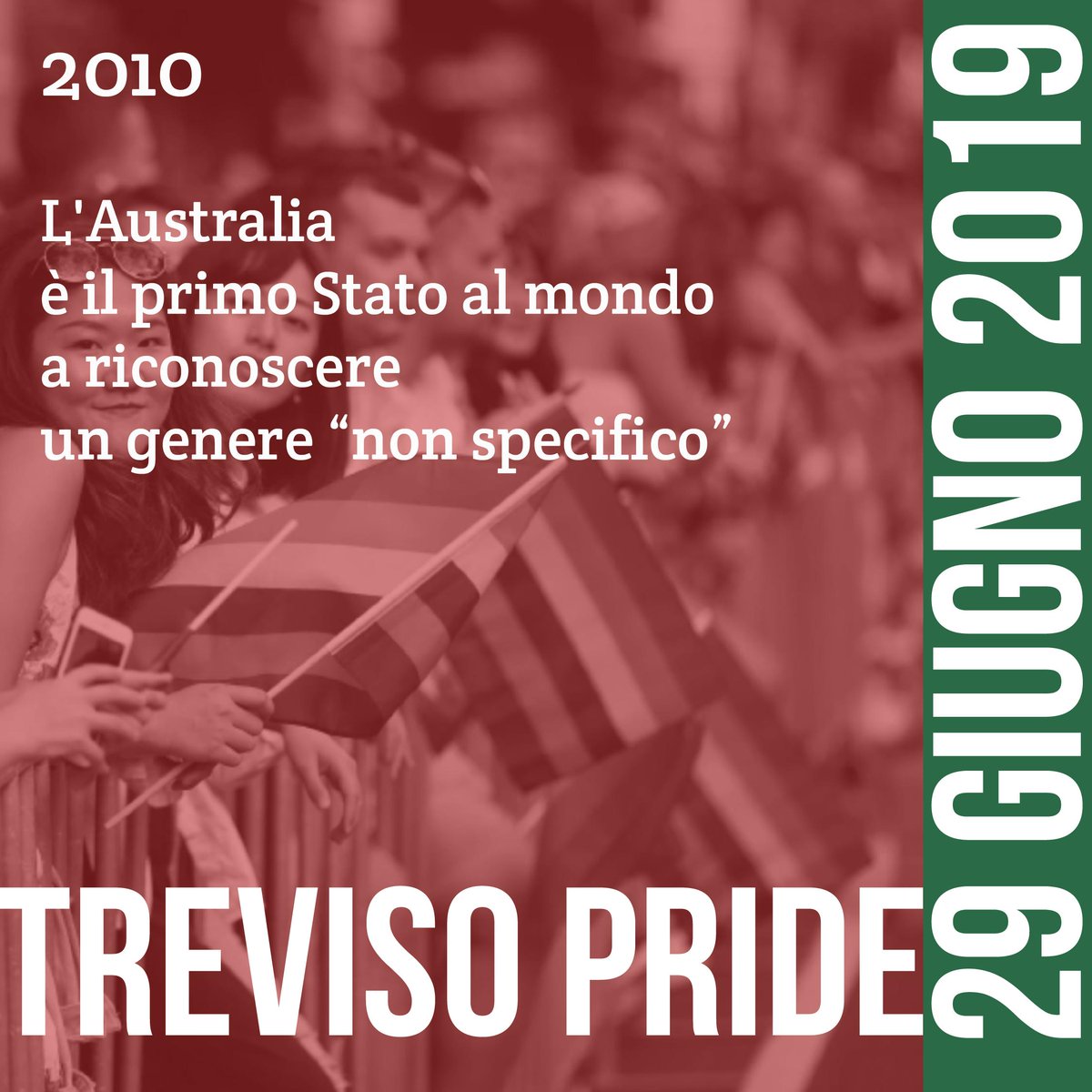 trevisopride's tweet photo. 🌈🦁🦁🦁🌈 In attesa di #TvPride19 ripercorriamo le nostre battaglie e le nostre conquiste a 50 anni da Stonewall. Il 29 GIUGNO tutt* a #TREVISO! 
 #TrevisoPride #WeAreEverywhere #LGBTQ #LGBTQoftwitter #LGBTI #LGBTQtogether  #Pride  #Pride2019 #PrideMonth2019 #EqualRights https://t.co/Z2jL6lY2bh