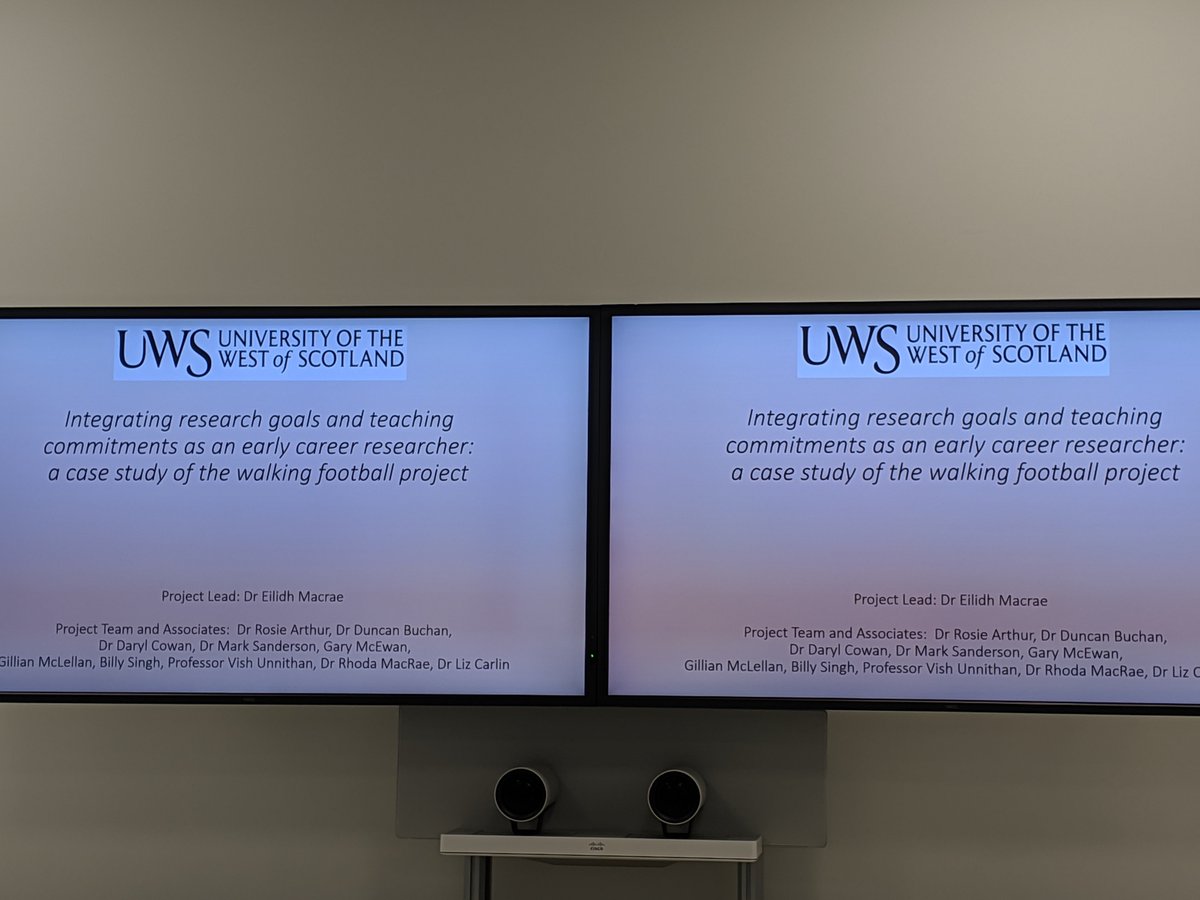 @Eilidhmacraze talking about research informed teaching and the UPS and downs of being an early career researcher <a href="/UWS_ECR/">Early Career Researchers at UWS</a> #uwsltc
