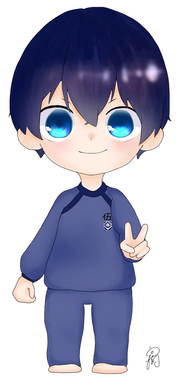 向樹 ブルーロック潔世一のちびキャラ的なの描いてみました ᴗ ก なんだかんだよっちゃんかくの初めてでは 安定でなんか違う感出てない 大丈夫 T Co Dsn6a1plsi Twitter