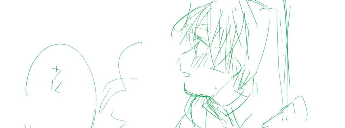 このあたりがまだ描きやすい…?
#限界ラフ 