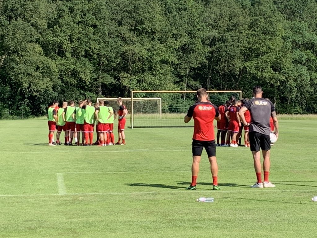 Schwerpunkt im zweiten Training am Mittwoch in Herzlake: Standards. #rwe #herzlake