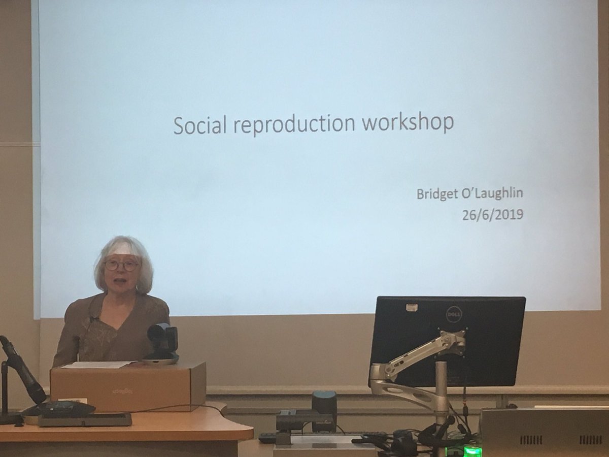 susanamynewman's tweet image. Bridget O’Laughlin is about to tell us about her long term ambivalence towards the term #socialreproduction - Bridget is always several steps ahead of us lesser beings.